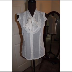 White Guess Blouse